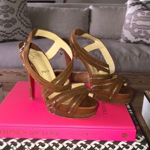 Christian Louboutin Rodita Suede Sandals Platforms